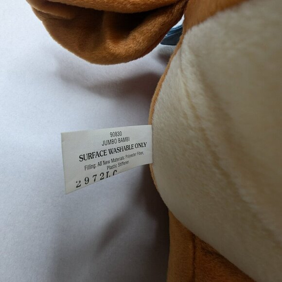 NWT Disney Bambi 2001 Plush w/ Butterfly (Mattel/Fisher Price) Large 20" - Picture 8 of 13